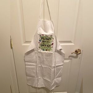 Funny cooking/baking apron “My teeth are in…let’s eat”
